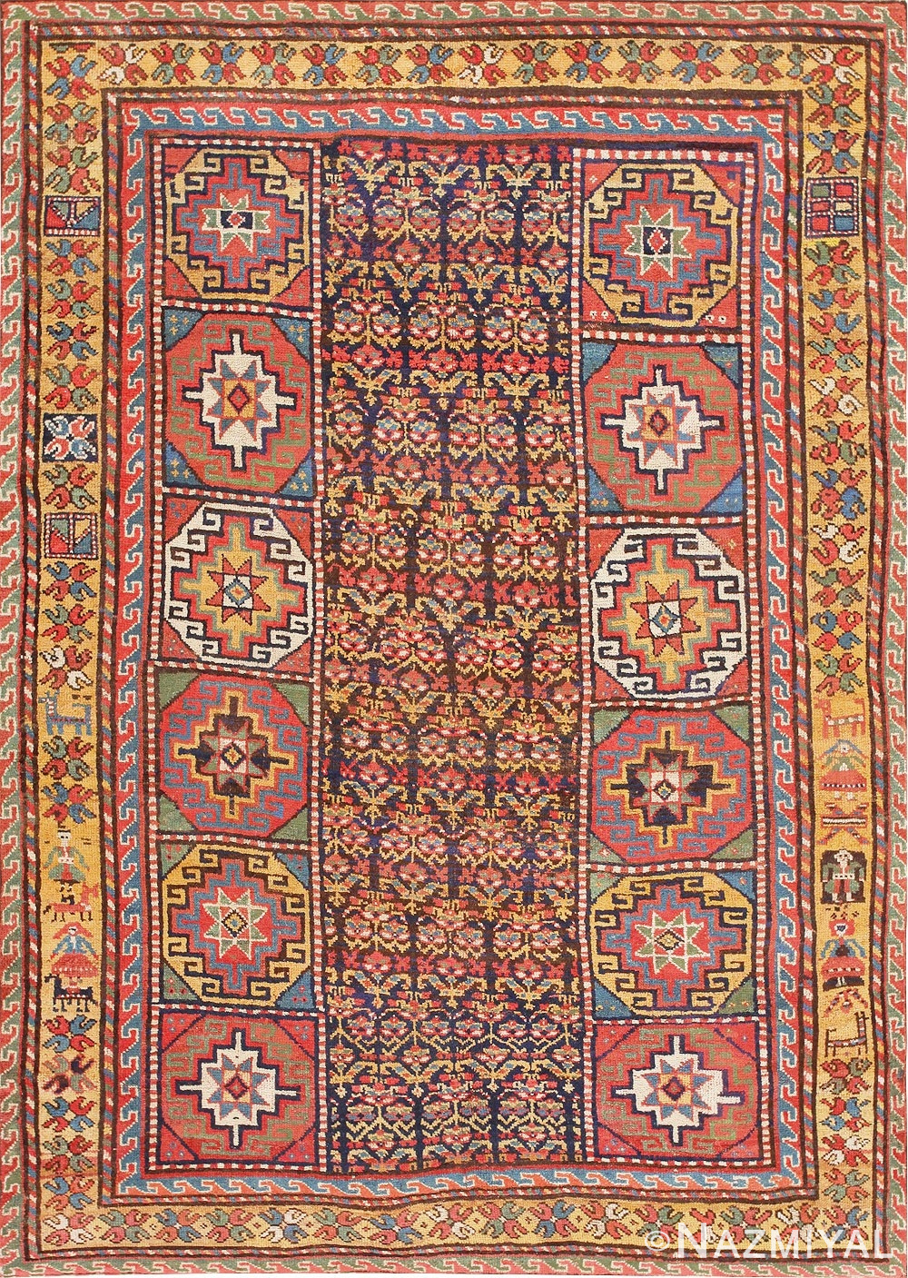 Early Tribal Turkish Konya Rug 47567 Detail/Large View