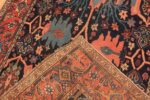 Weave Blue background Antique Persian Bidjar rug 47477 by Nazmiyal Antique Rugs NYC