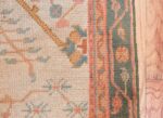 Antique Decorative Turkish Oushak Rug 47577 Border Design Nazmiyal