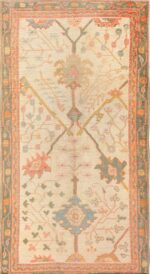 Antique Decorative Turkish Oushak Rug 47577 Nazmiyal