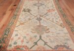 Antique Decorative Turkish Oushak Rug 47577 Field Design Nazmiyal