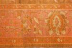 antique green turkish oushak rug 50718 border Nazmiyal