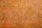 antique green turkish oushak rug 50718 corner Nazmiyal