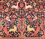 antique persian khorassan animal motif rug 47605 vase Nazmiyal