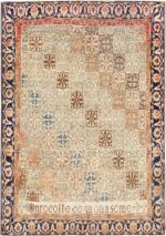 Antique Persian Mohtashem Kashan Carpet 47483 Nazmiyal