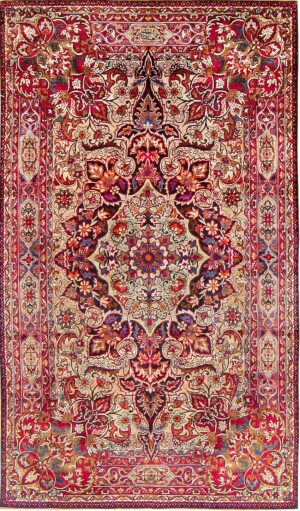 Antique Silk Persian Kermani Rug 47591 Detail/Large View