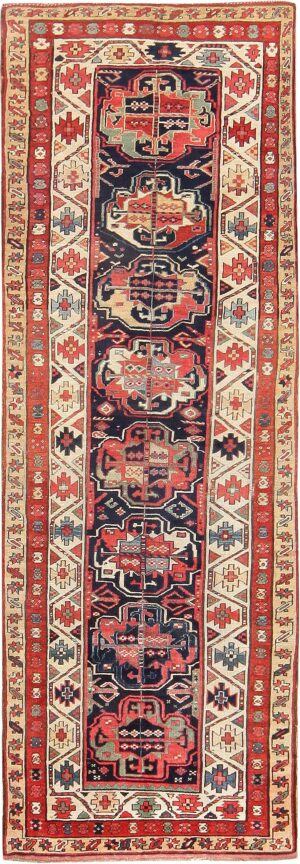 Antique Tribal Kurdish Runner Rug 47570 by Nazmiyal