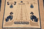 Close-up Beautiful Antique Dragon Chinese rug 47472 by Nazmiyal