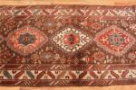 Field Tribal Antique Caucasian Kazak runner rug 47653 by Nazmiyal