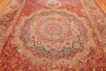 large antique 17th century mughal gallery carpet 47597 field Namziyal