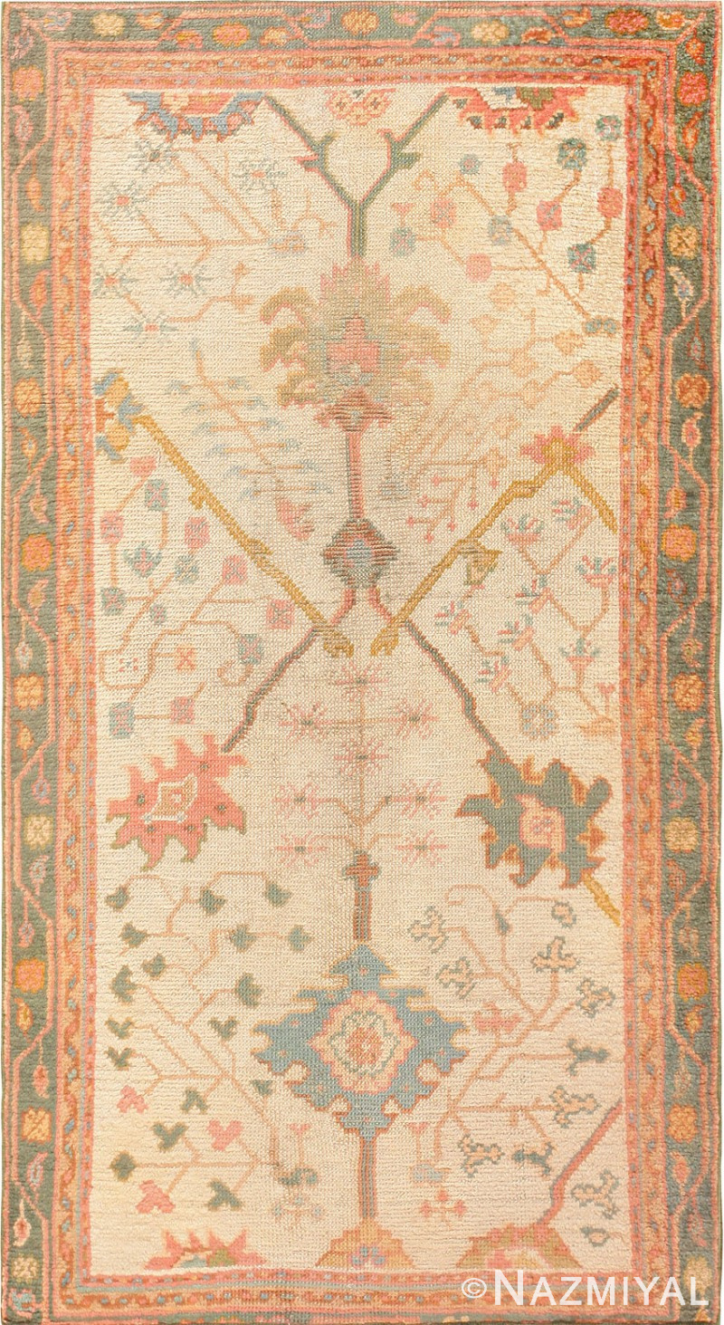 Antique Decorative Turkish Oushak Rug 47577 Nazmiyal