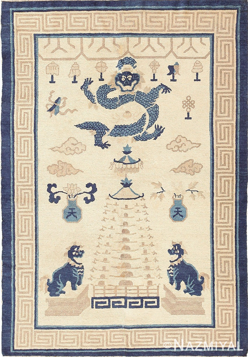 Beautiful Antique Chinese Rug 47472 Nazmiyal