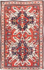 Antique Eagle Kazak Rug 47608 Detail/Large View