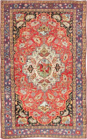 Antique Persian Bakhtiari Rug 47644 Nazmiyal