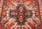 Background Antique Eagle Kazak rug 47608 by Nazmiyal
