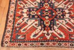 Corner Antique Eagle Kazak rug 47608 by Nazmiyal