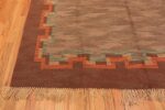 Corner vintage Swedish Scandinavian rug 47670 by Nazmiyal