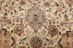 large oversize ivory background persian antique kerman rug 47527 closeup Nazmiyal