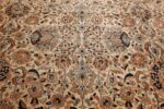 large oversize ivory background persian antique kerman rug 47527 field Nazmiyal