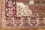 rare antique silk indian agra rug 47596 corner Nazmiyal