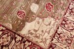 rare antique silk indian agra rug 47596 design Nazmiyal