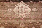 rare antique silk indian agra rug 47596 medallion Nazmiyal
