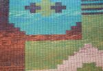 vintage double sided scandinavian rug 47679 colors Nazmiyal