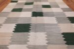 Vintage Scandinavian Swedish Rug 47684 Geometric Field Nazmiyal