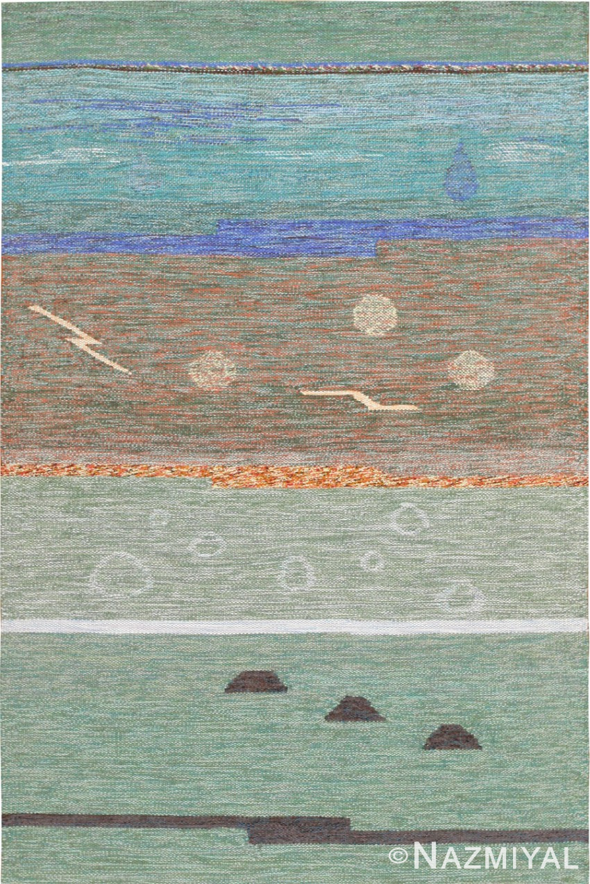 Vintage Swedish Scandinavian Rug by Eva Alfredsson 47680 Detail/Large View