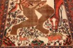 antique persian farahan mythological rug 47606 down Nazmiyal
