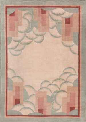 Beautiful French Art Deco Rug 47638 Detail/Large View