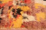 Border Vintage Moroccan Shag rug 47912 by Nazmiyal