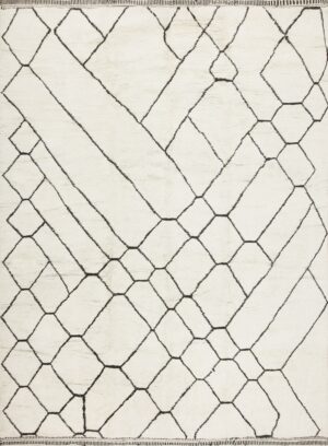 Contemporary Large Beni Ourain Moroccan Rug 47916 Detail/Large View