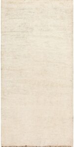 Ivory Moroccan Beni Ourain Rug 47908 Detail/Large View