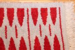 mid century vintage double sided swedish rug 47788 light corner Nazmiyal