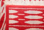 mid century vintage double sided swedish rug 47788 weave Nazmiyal
