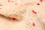 Pile Ivory and Red Vintage Mid Century Moroccan rug 47939 by Nazmiyal