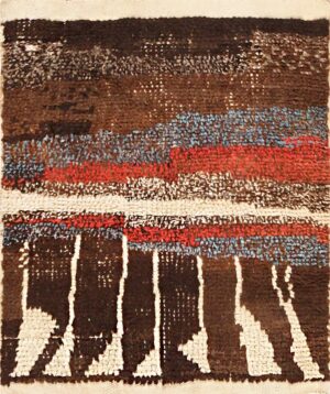 Small Square Vintage Moroccan Rug 47961 Detail/Large View