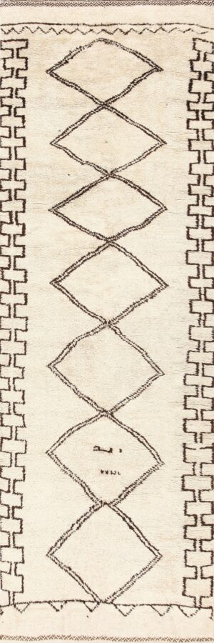 Vintage Moroccan Beni Ourain Rug 47947 Nazmiyal Antique Rugs
