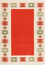 Vintage Swedish Scandinavian Rug 47787 Detail/Large View