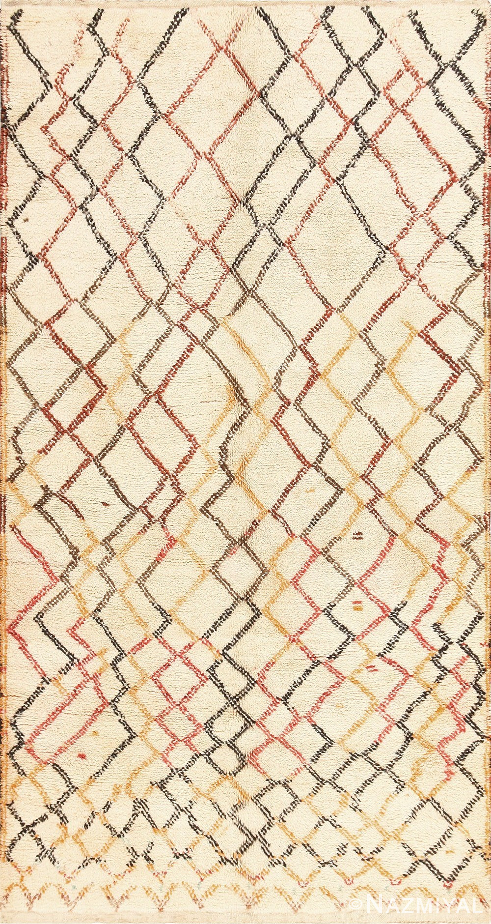 Mid Century Moroccan Rug 47938 Nazmiyal Antique Rugs