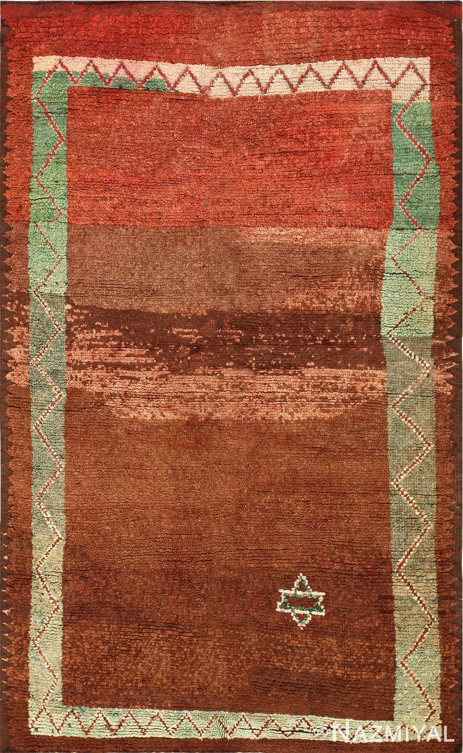 Vintage Judaica Moroccan Rug 47913 Detail/Large View