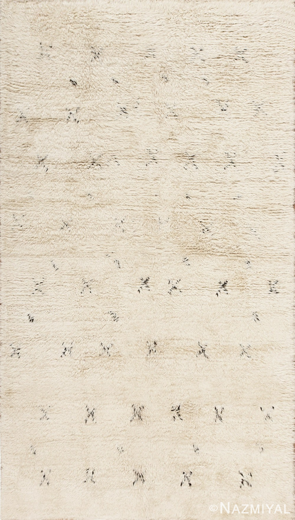 Vintage Moroccan Beni Ourain Carpet 47889 Nazmiyal Antique Rugs