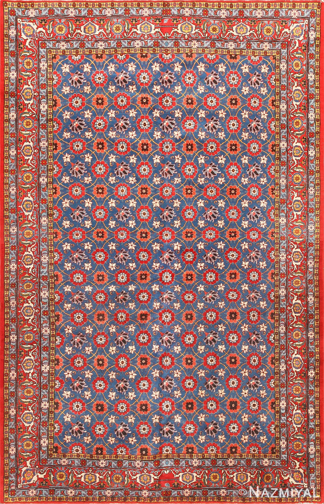 Vintage Persian Tabriz Rug 47779 Detail/Large View