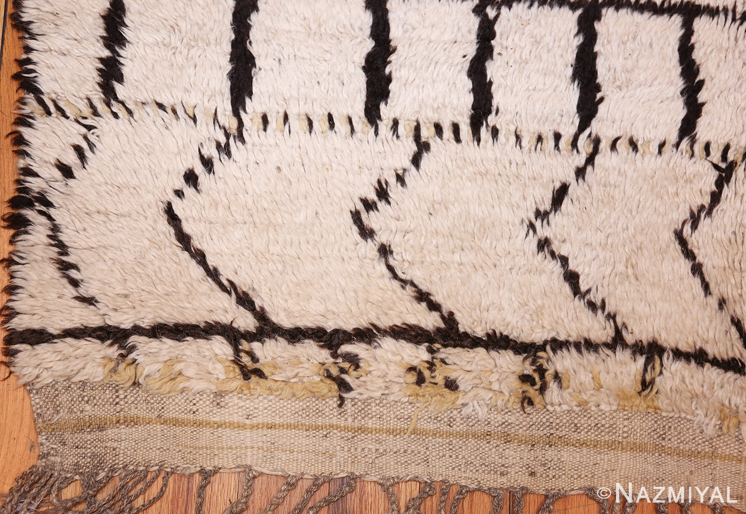 vintage square moroccan rug 47955 corner Nazmiyal