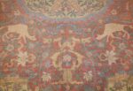 antique israeli bezalel rug 47463 camel Nazmiyal