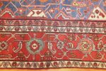 antique persian heriz serapi rug 48006 border Nazmiyal