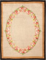 Antique Spanish Savonnerie Rug 47786 Nazmiyal