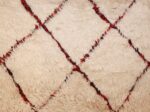 ivory background vintage moroccan berber rug 47901 trio Nazmiyal