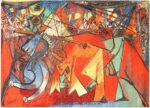 Vintage Pablo Picasso Rug #47991 Detail/Large View